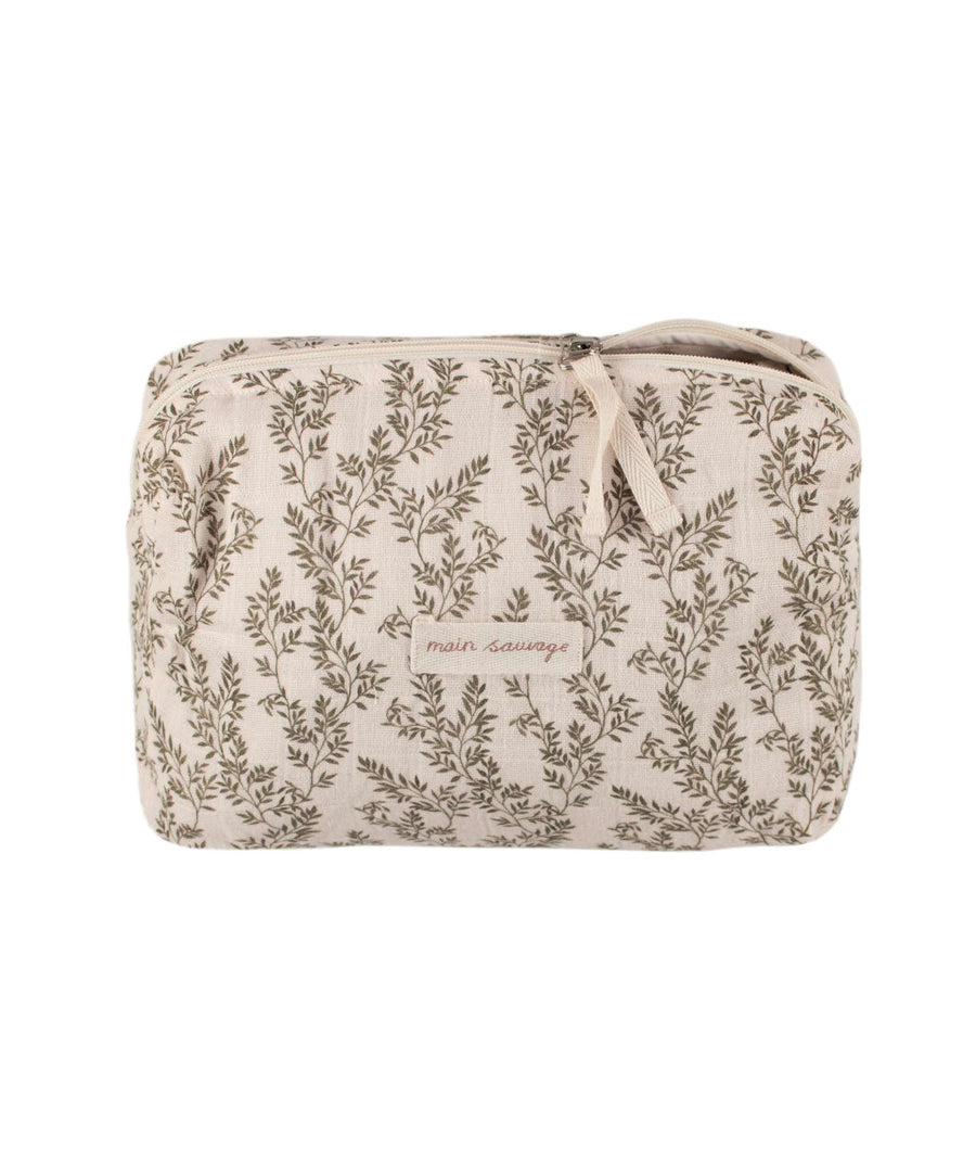 Main Sauvage • Necessaire toiletry bag bay leaves
