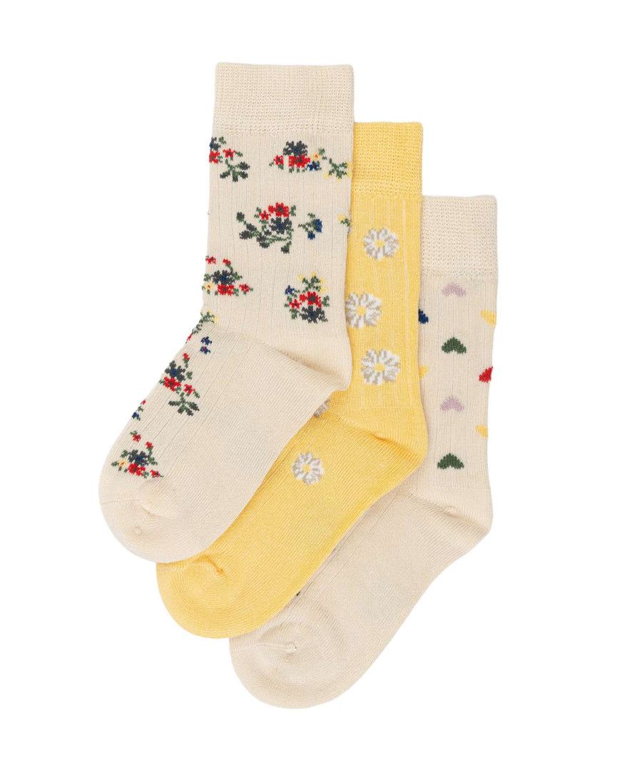 Minipop • Socken Bambus 3-Pack flower mix