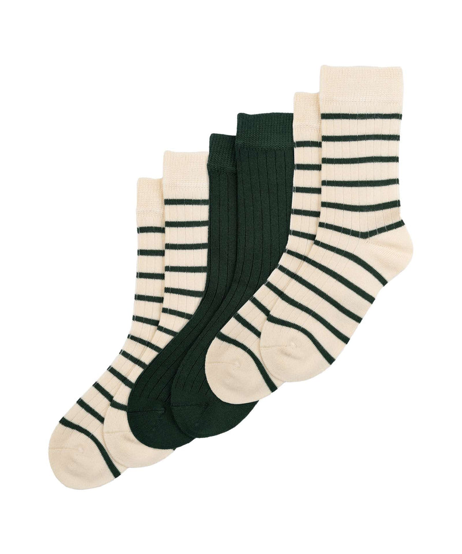 Minipop • Socken Bambus 3-Pack emerald green