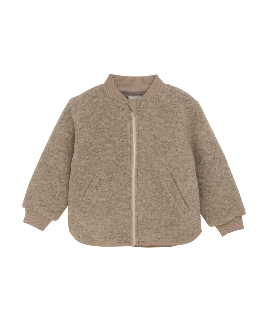 Huttelihut • Bomber Jacke Wool camel melange