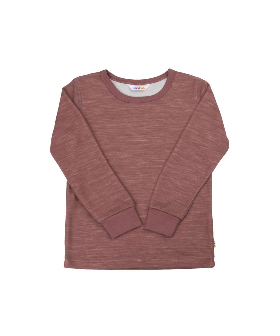Joha • Langarmshirt aus Merinowolle/Bambus dark rose