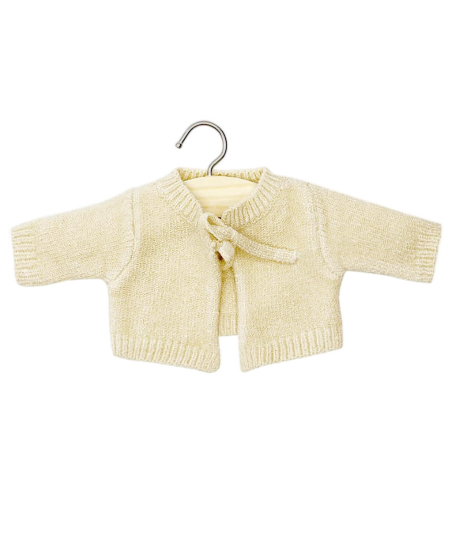 Minikane • Puppenkleidung Strickjacke Alix crème