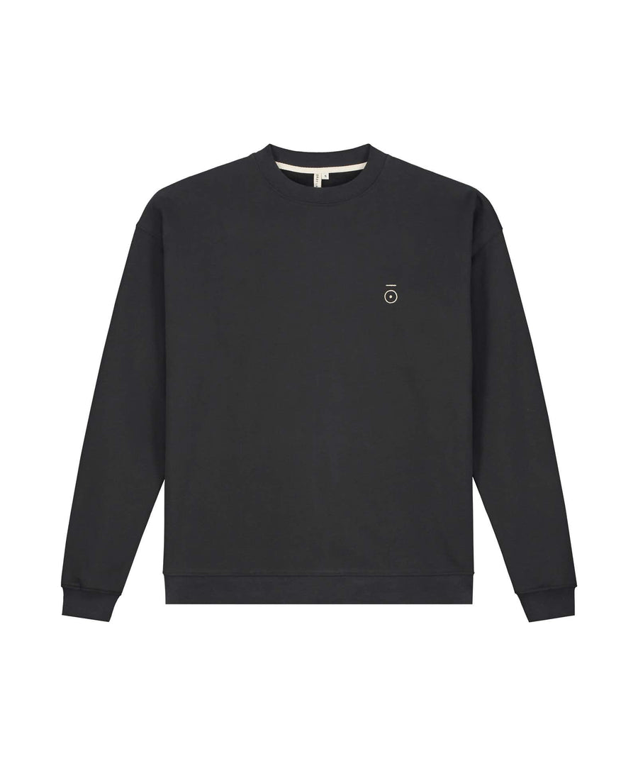 Gray Label • Adult Dropped Shoulder Sweater GOTS nearly black