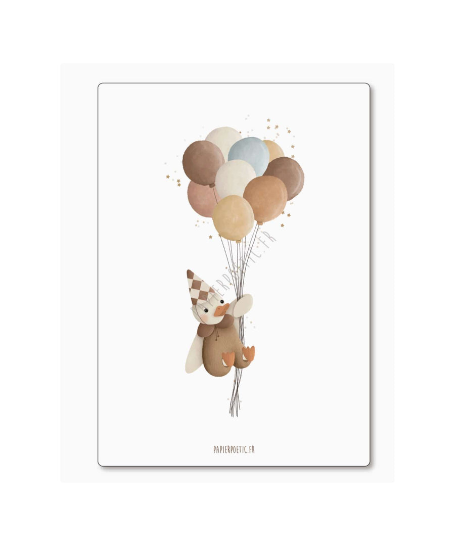 Papier Poetic • Karte "Ente im Fest"