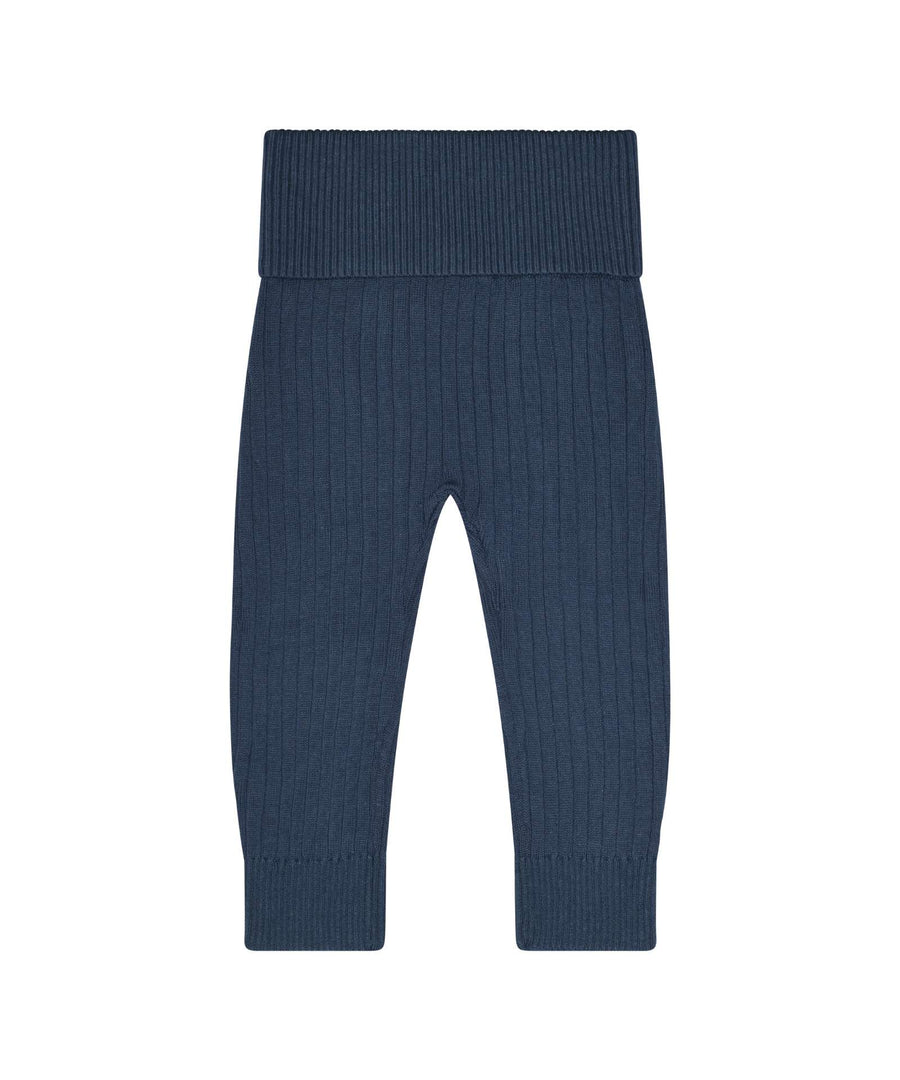 Petit Piao • Knit Fold Rib Pants dark denim