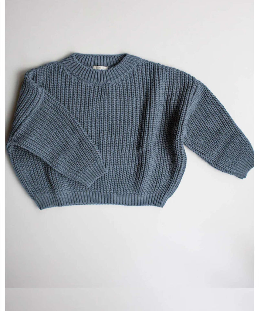 The Simple Folk • The Chunky Sweater cornflower blue