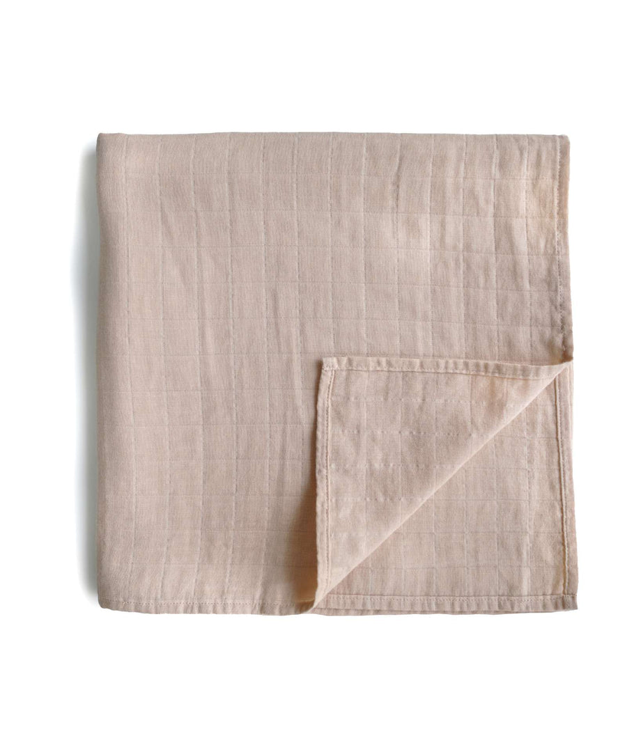 Mushie • Swaddle blush (Musselintuch)
