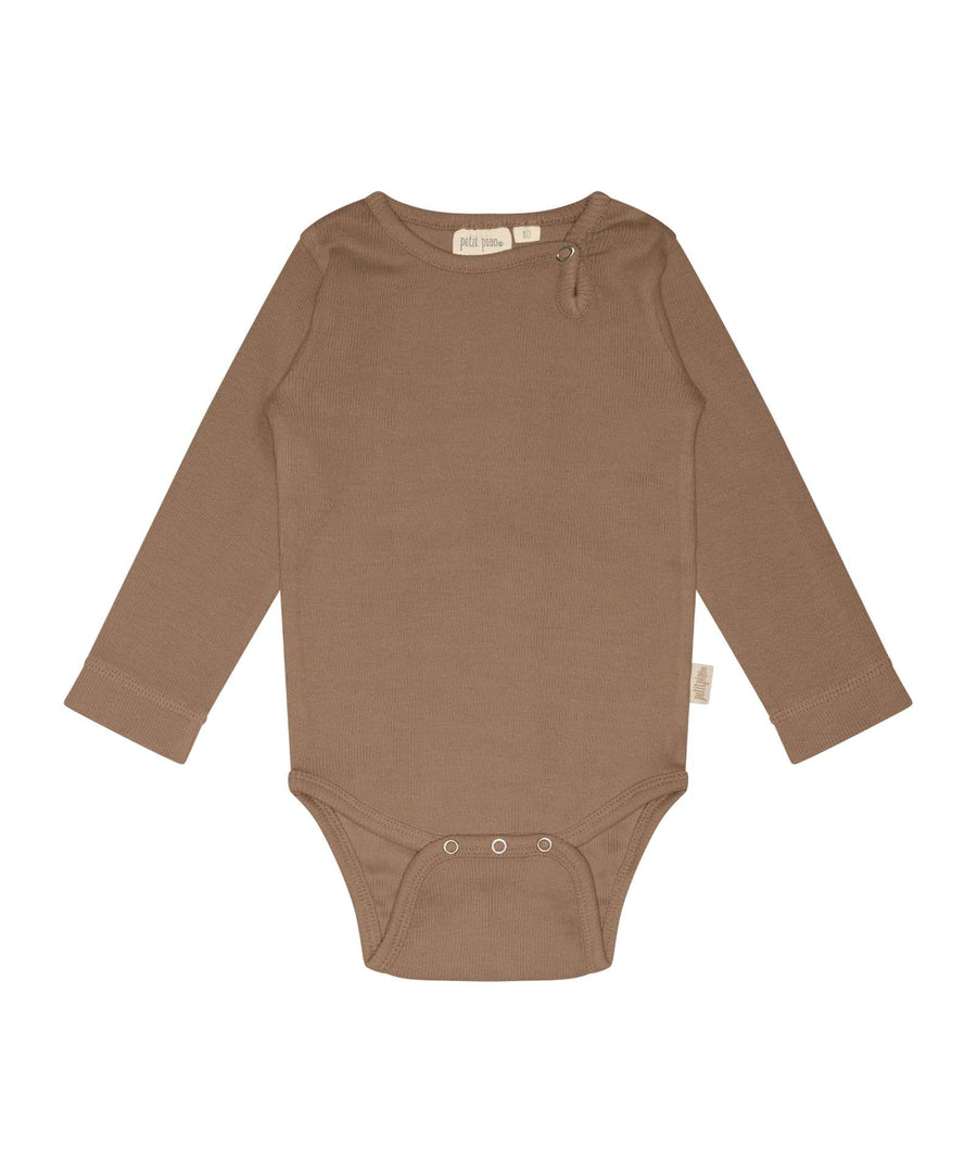 Petit Piao • Body L/S Modal walnut brown