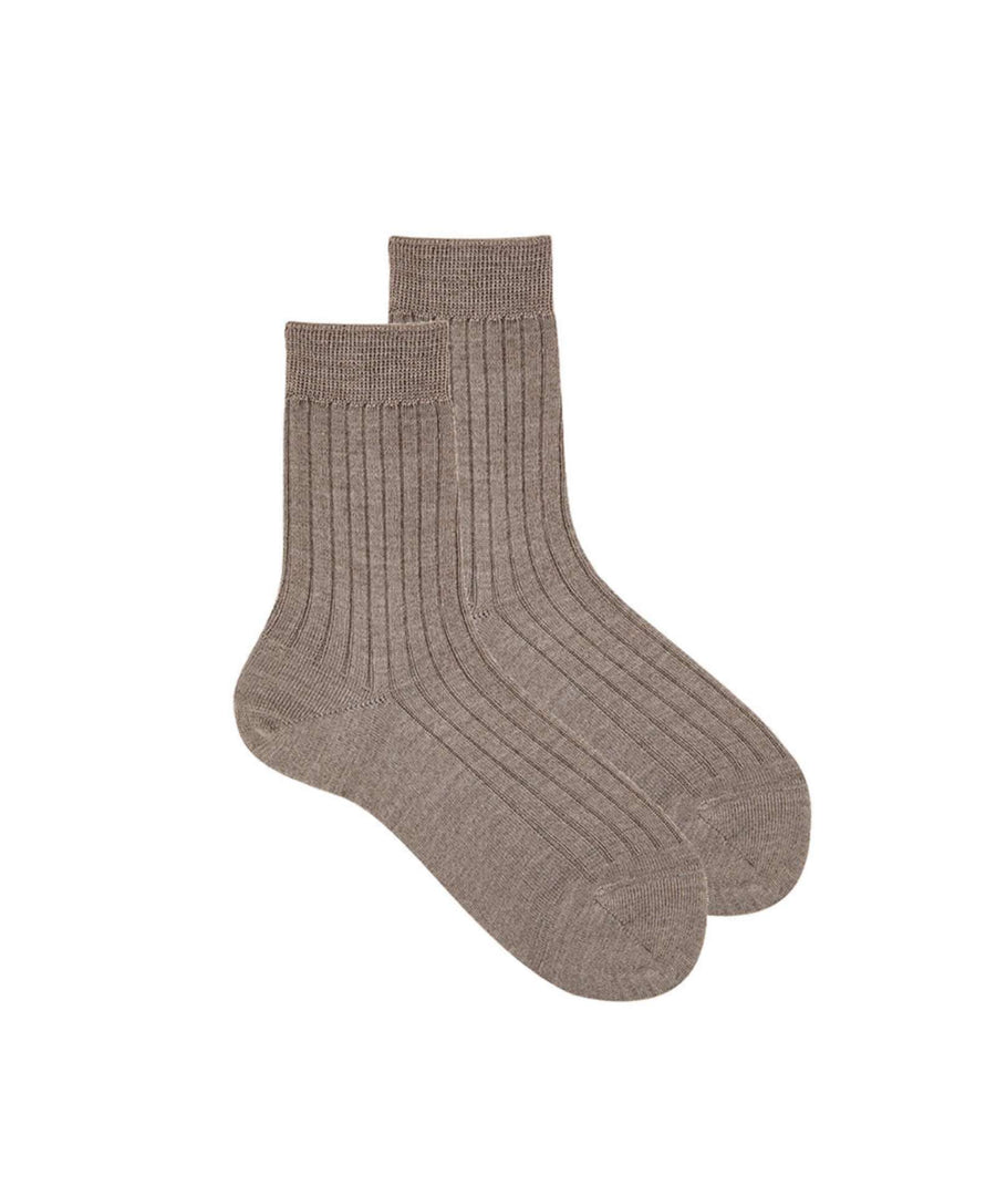 Cóndor • Socken extrafeine Merino Socken short braun