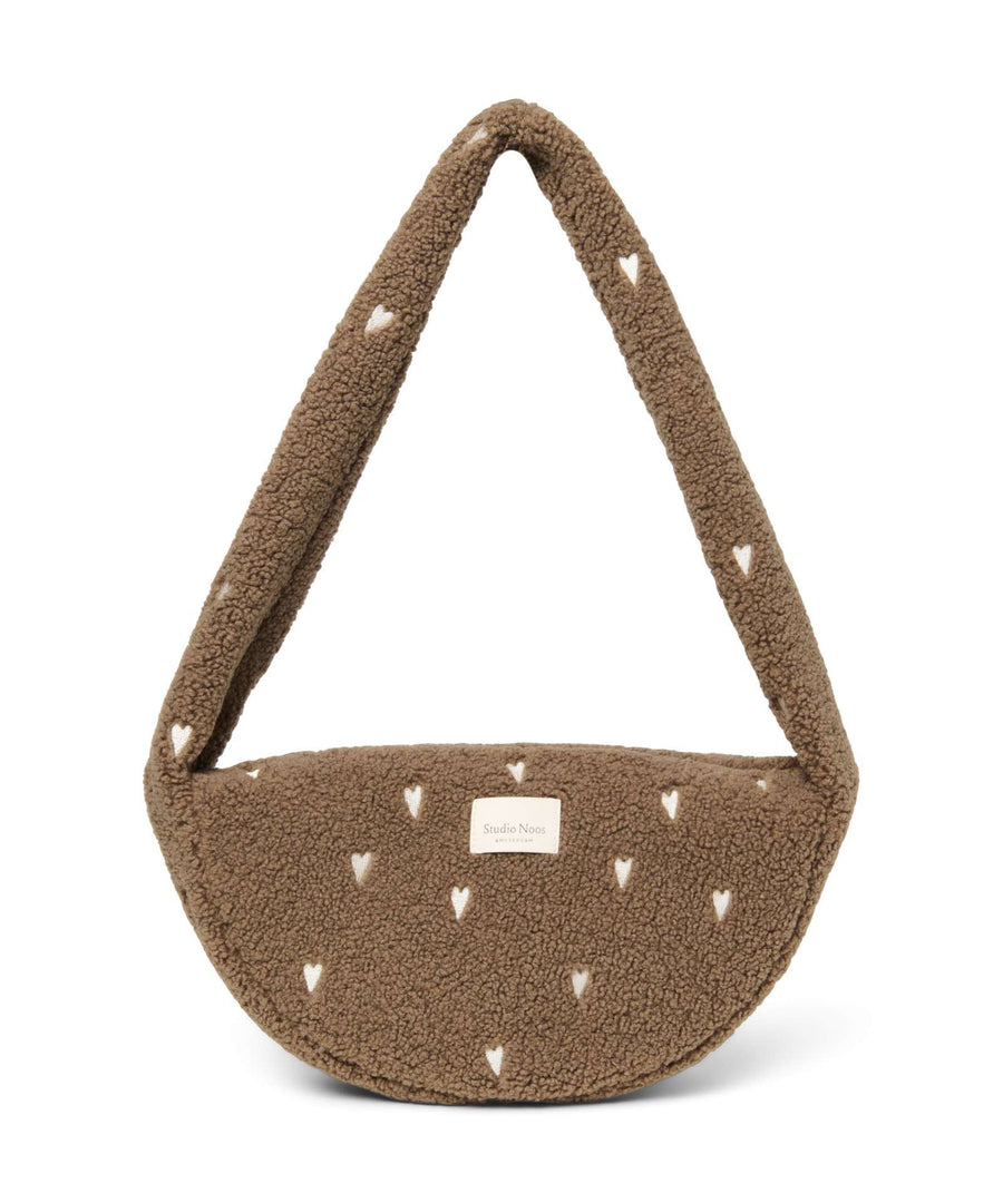 Studio Noos • Teddy Mini Cross Body Bag brown hearts