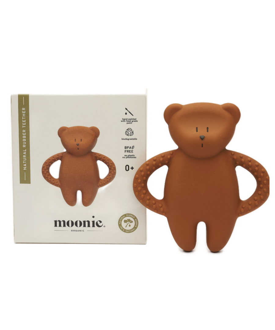 Moonie • Natural Rubber Teether Beissring caramel