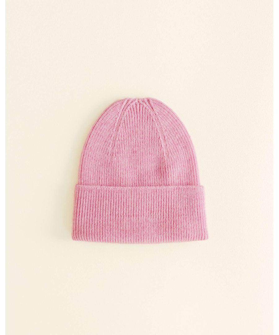 hvid • Beanie fonzie newborn cotton candy