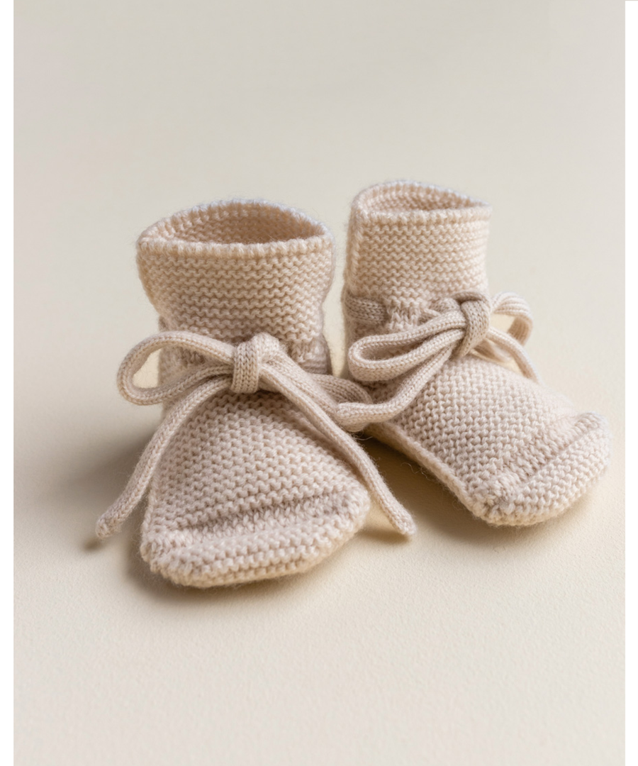 hvid • Babyfinklein Booties cream