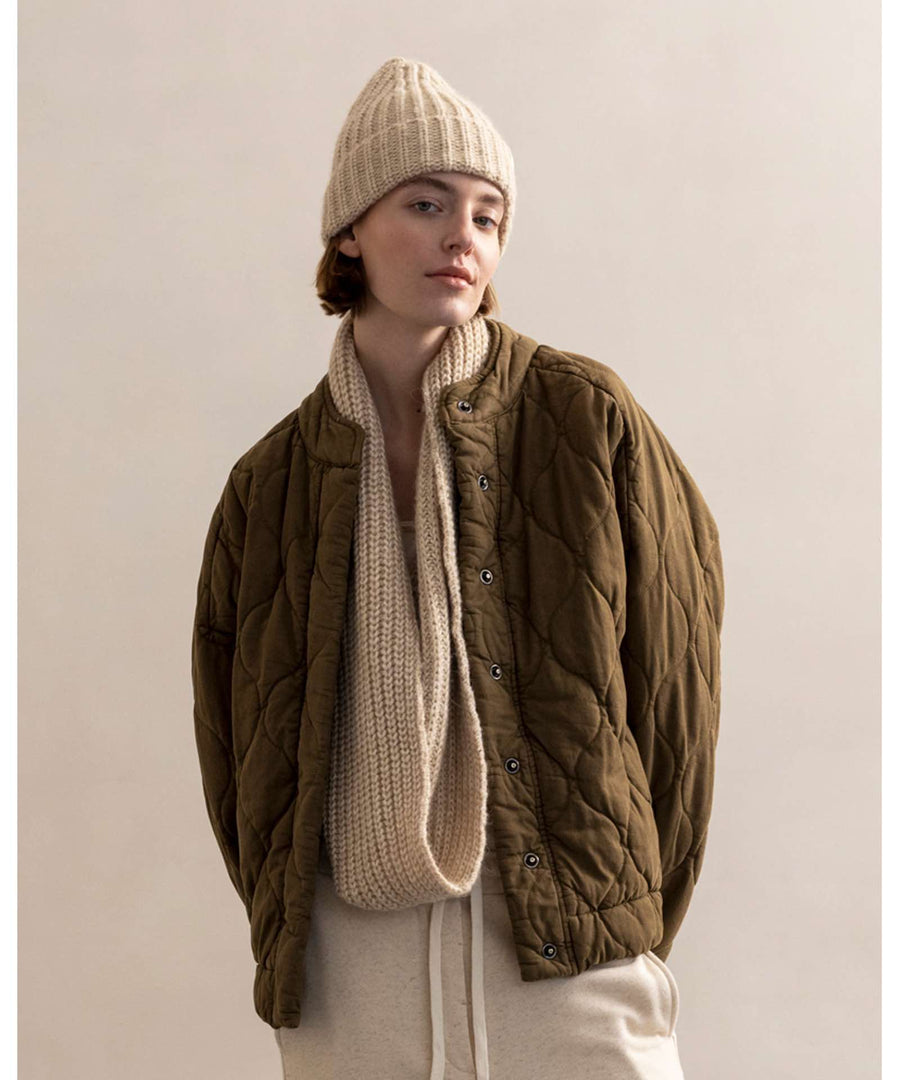 Phil & Phae • Woman Quilted Jacket dark moss