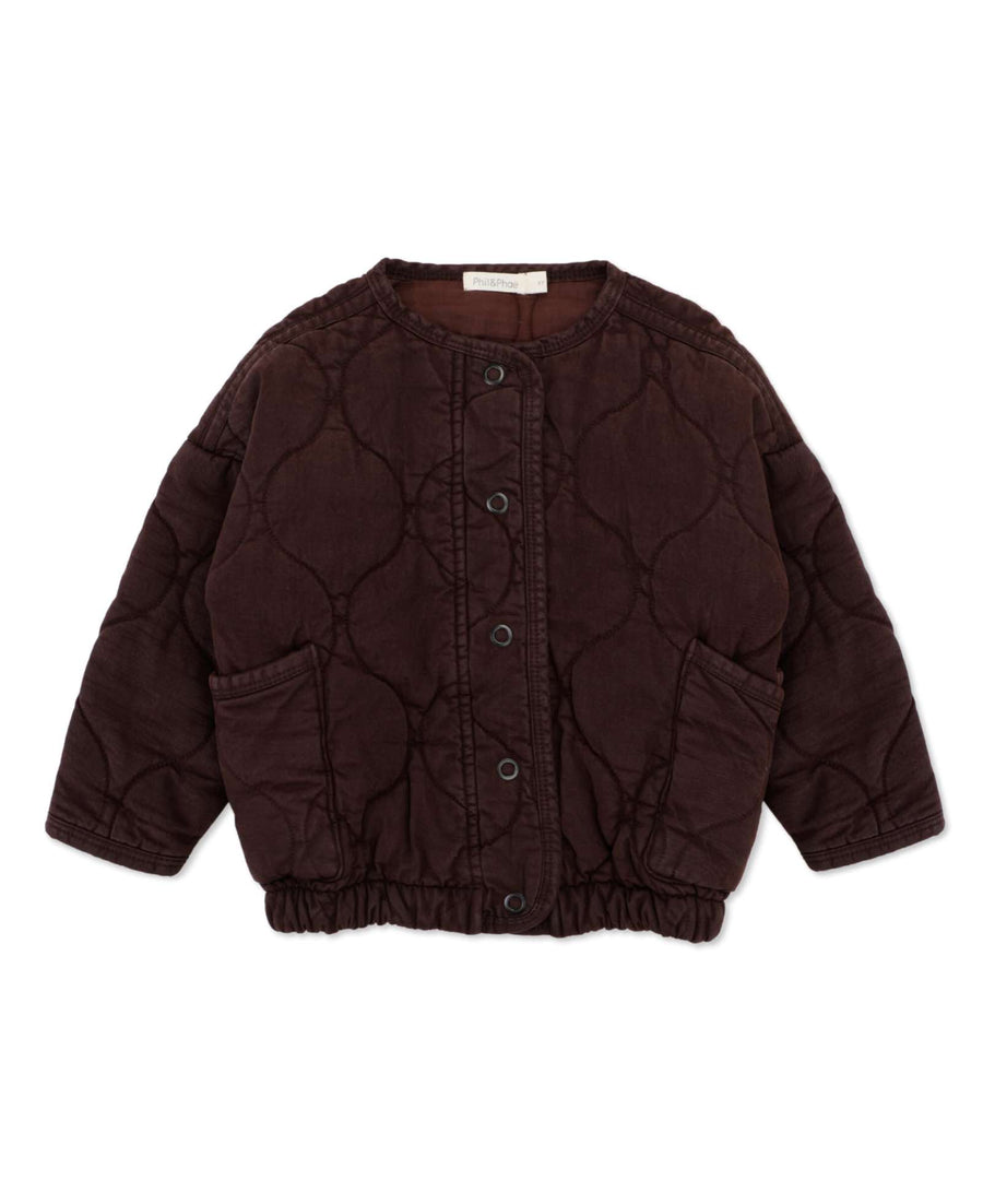 Phil & Phae • Quilted Jacket dark umber / gesteppte Übergangsjacke