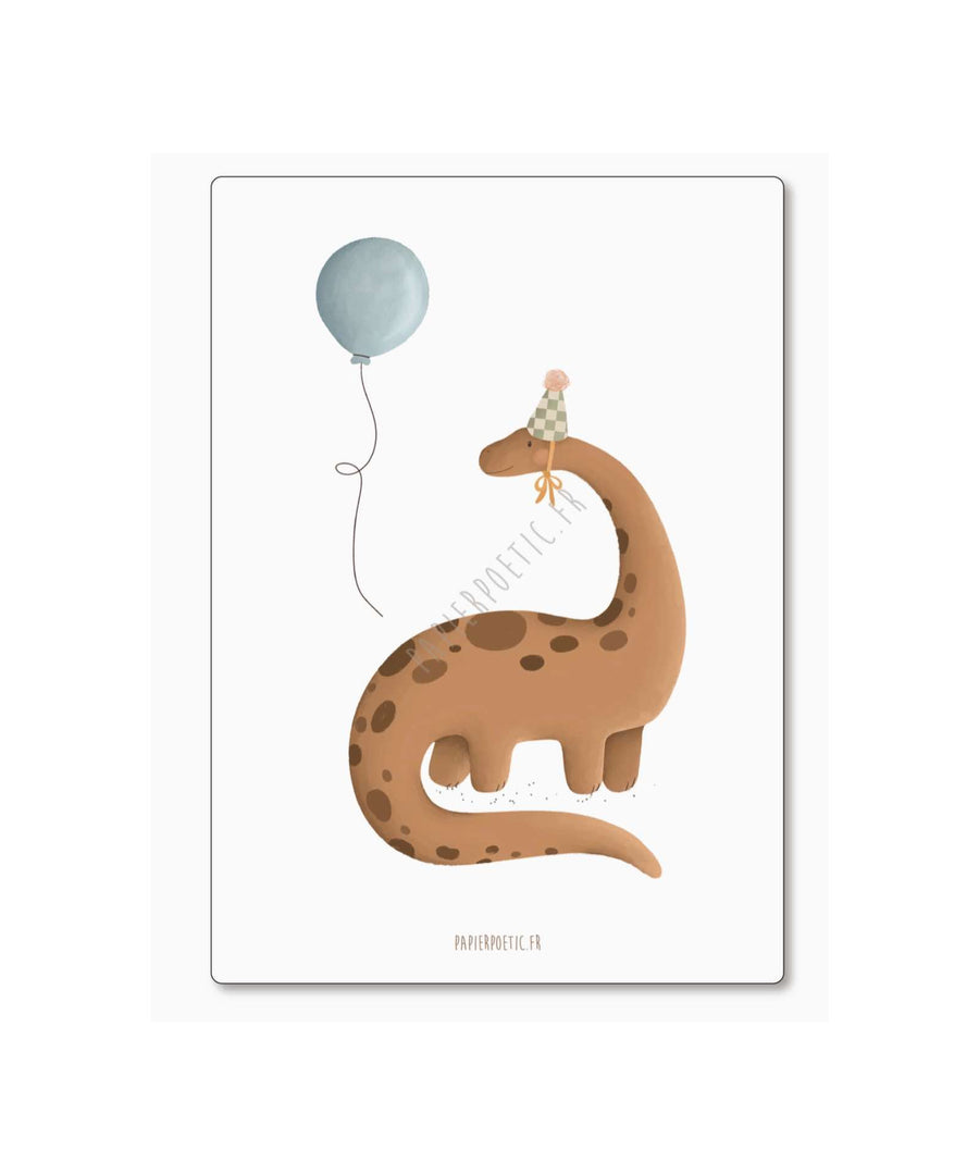 Papier Poetic • Karte "Dino feiert"