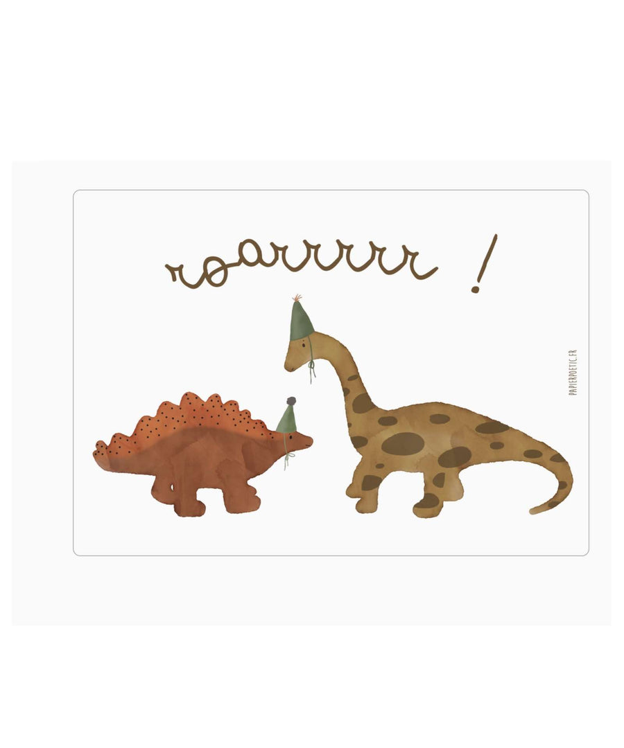 Papier Poetic • Karte "Dinos feiern"