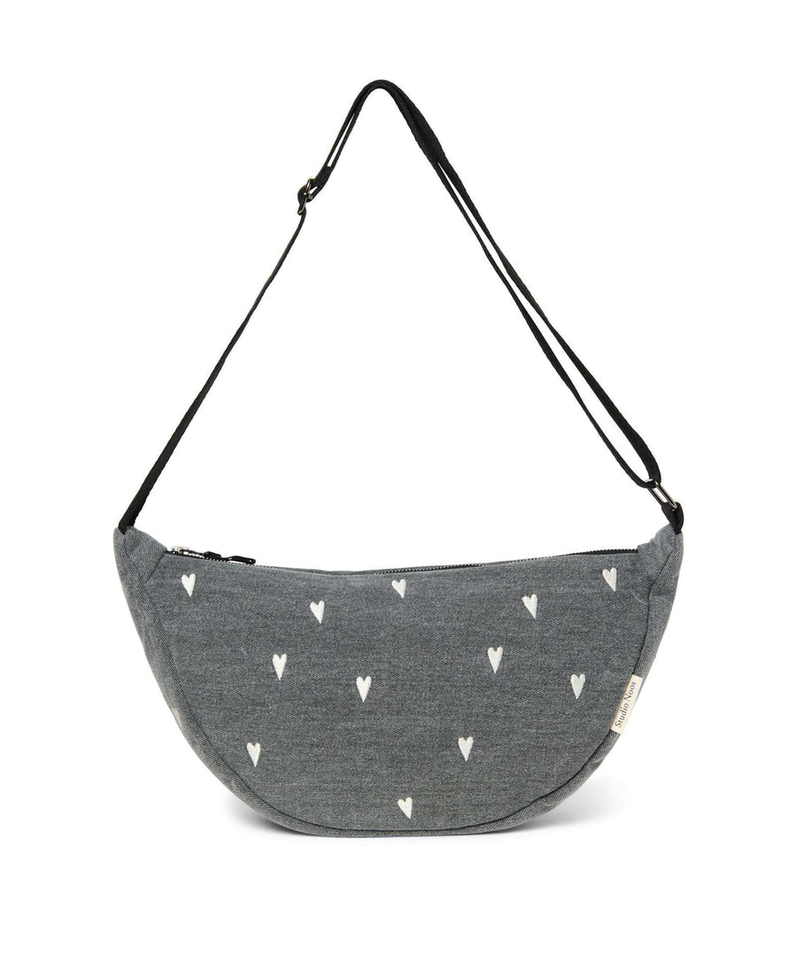 Studio Noos • Teddy Adult Fanny Pack Hearts Denim grey