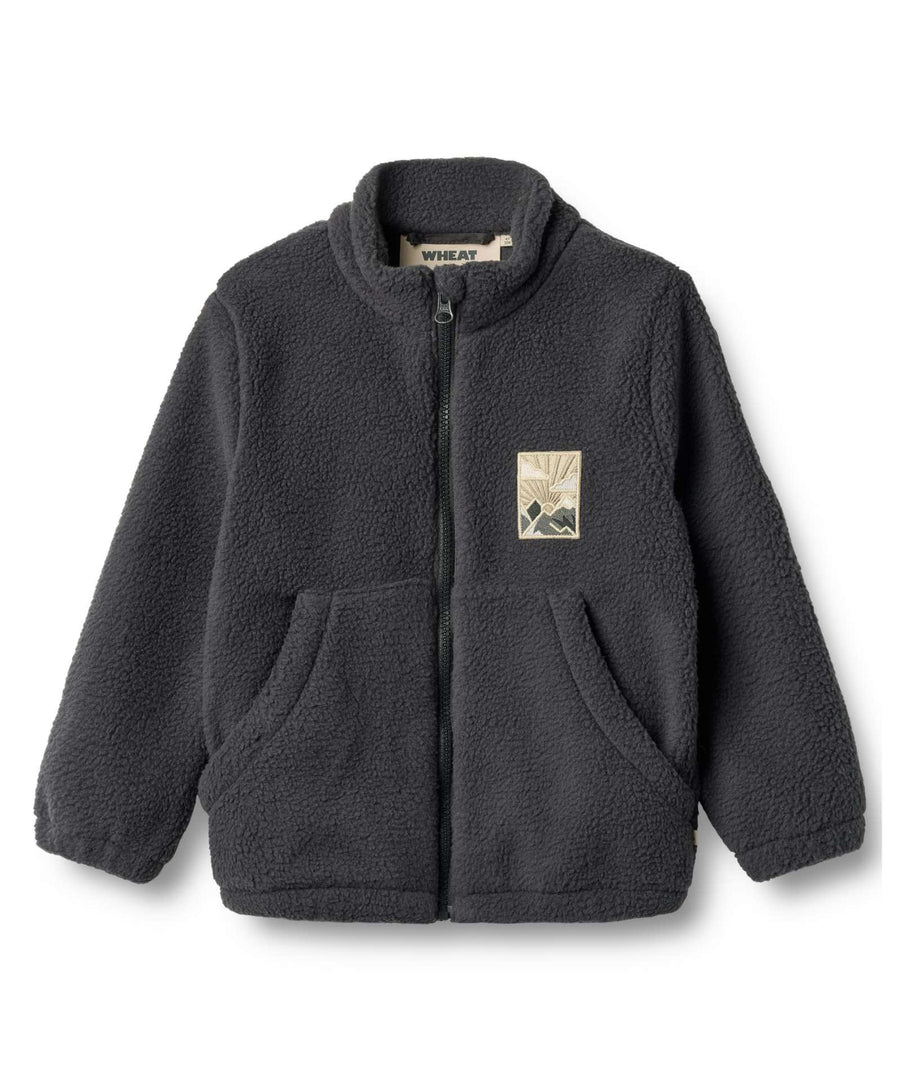 Wheat • Helge Fleece Jacke black sea