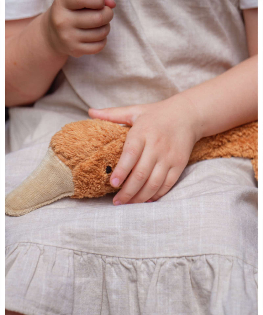 Senger Gans klein Wärmekissen rostrot rost