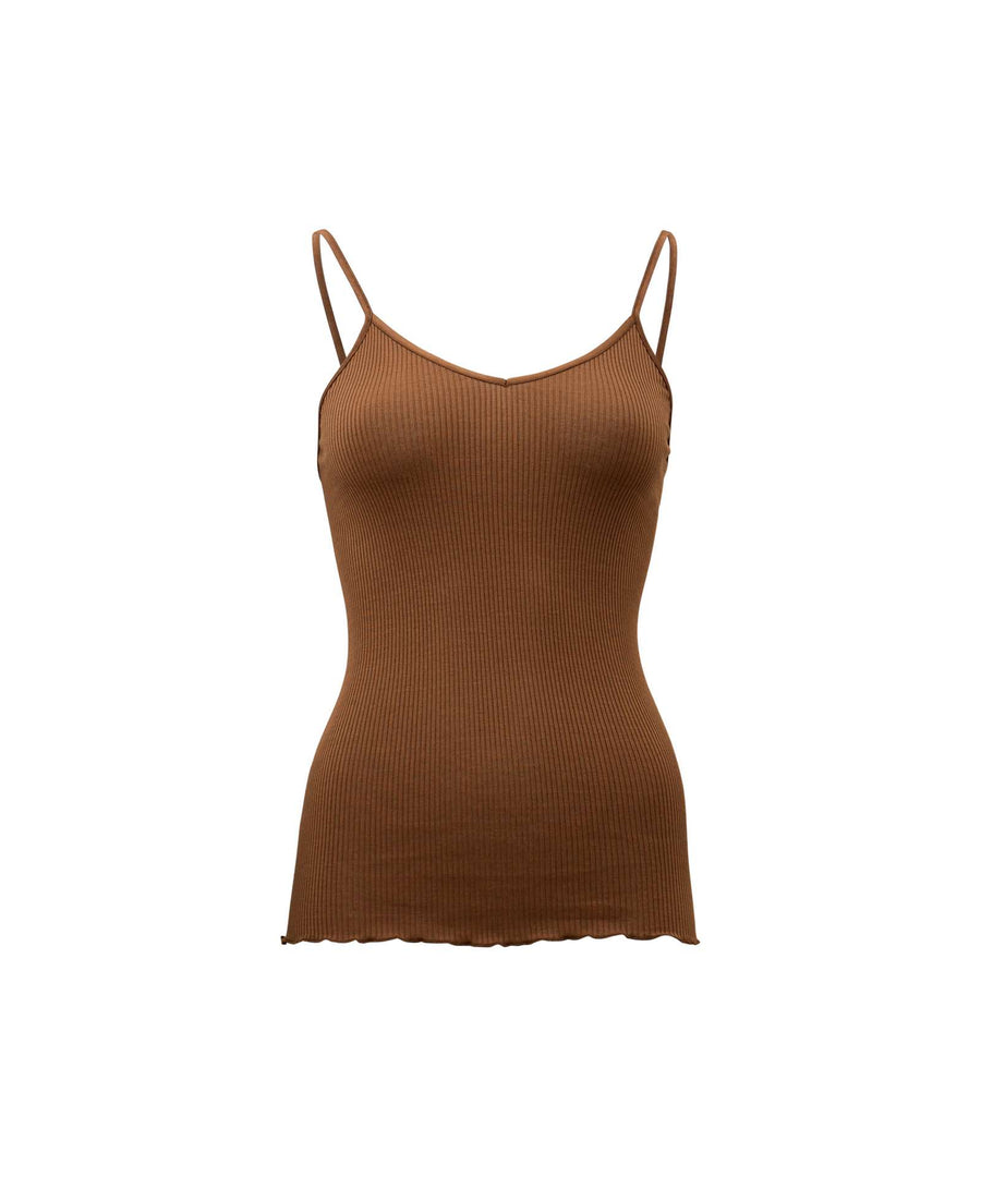 minimalisma • Generous Trägershirt / Unterhemd chocolate