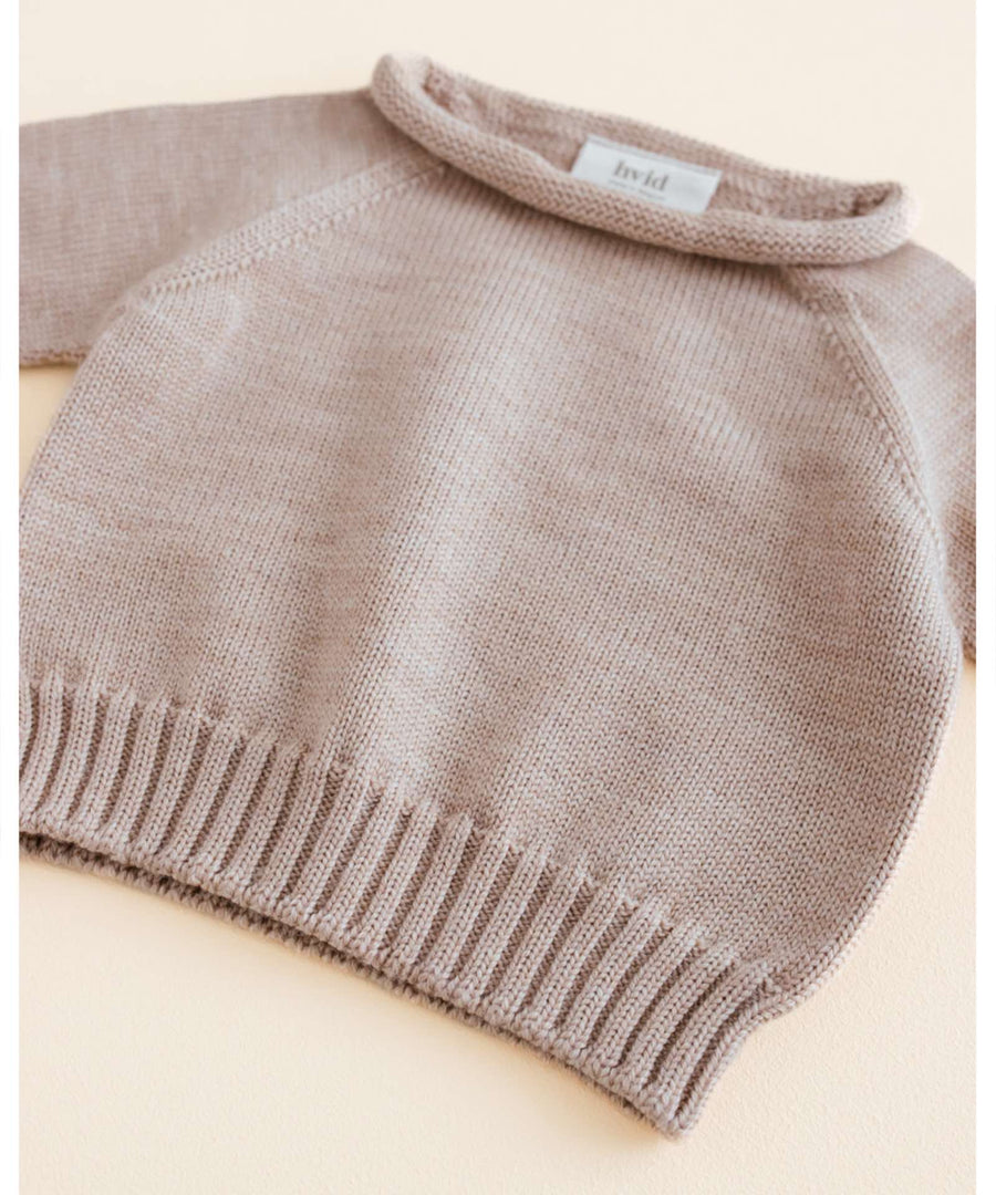 hvid • Sweater Georgette sand