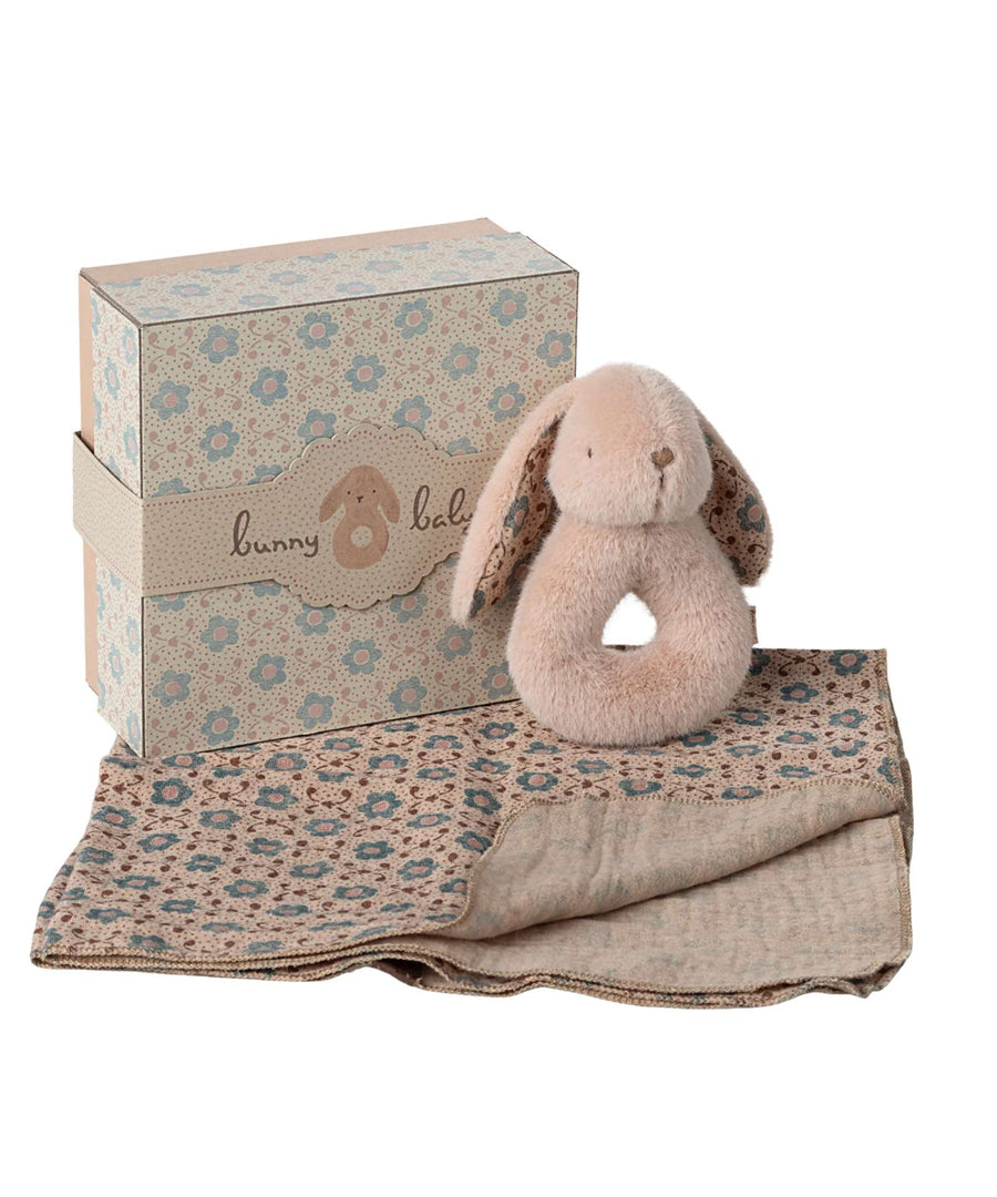 Maileg • Geschenkset / Hasen Rassel Set powder