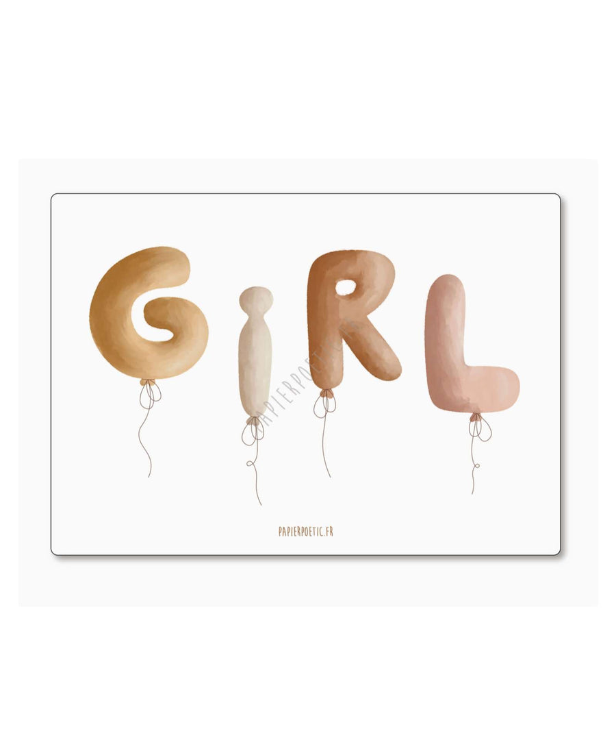 Papier Poetic • Karte "Girl"