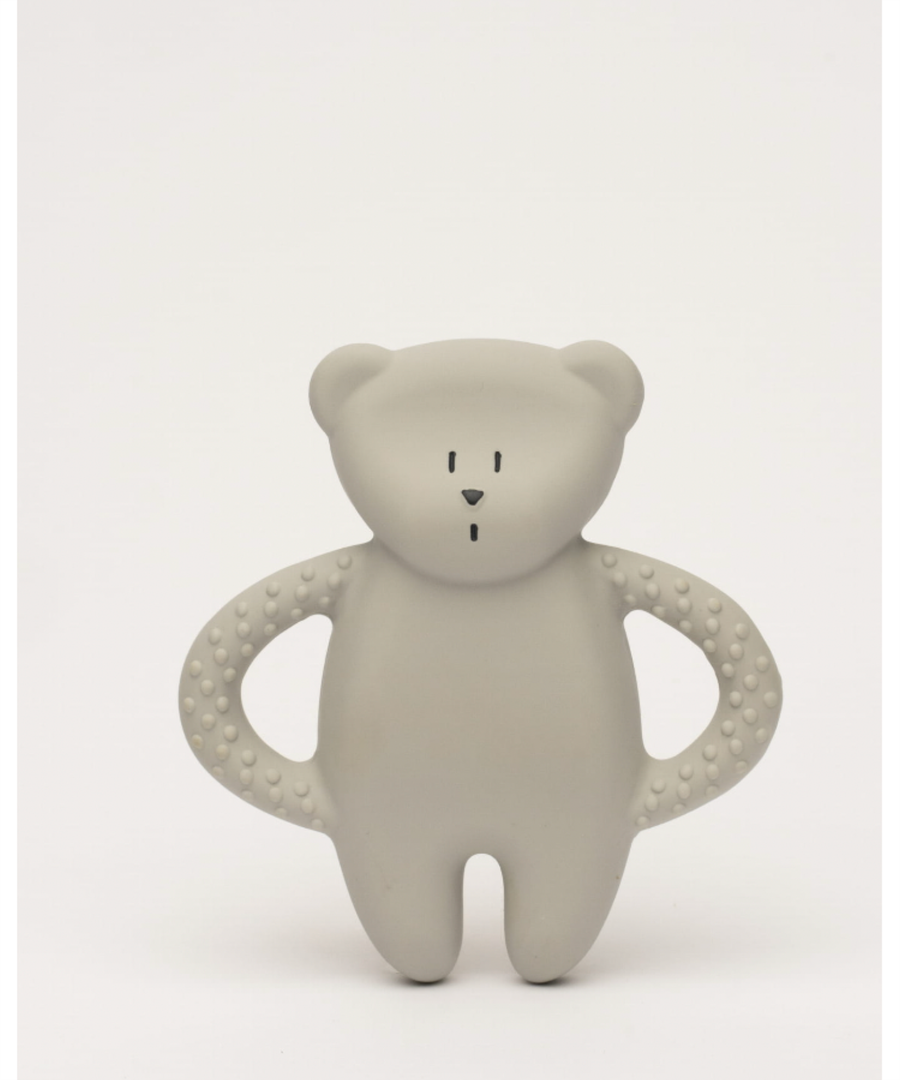 Moonie • Natural Rubber Teether Beissring grau