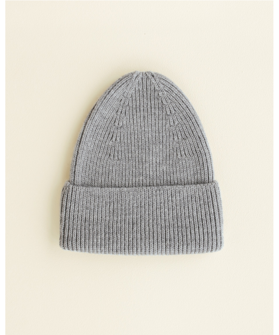 hvid • Beanie fonzie 6m - 2y grey melange