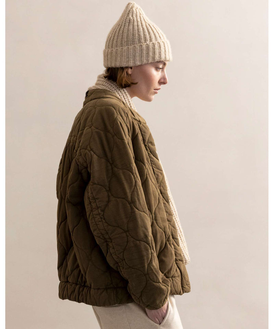 Phil & Phae • Woman Quilted Jacket dark moss