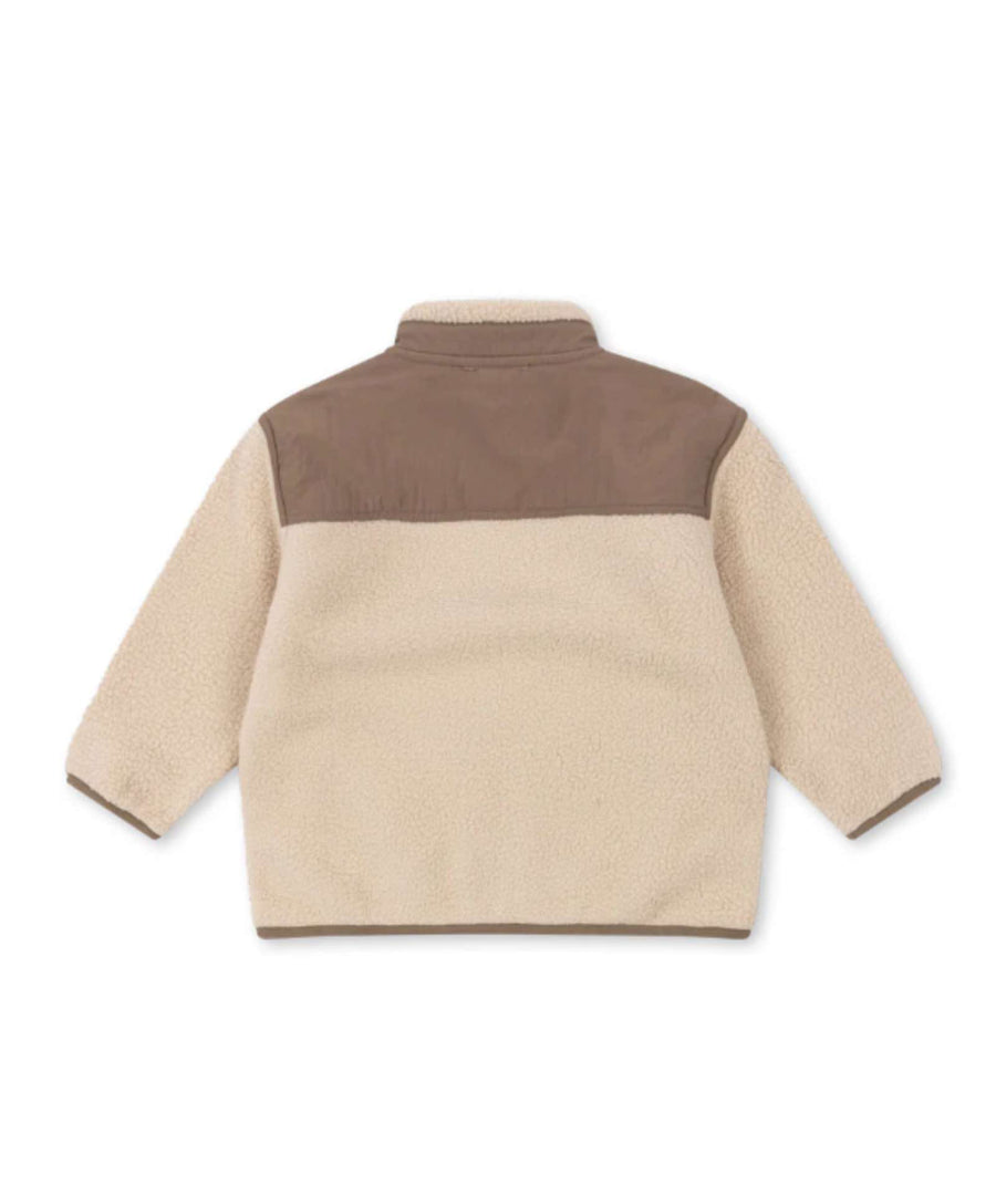 Konges Sløjd • Flynn Fleece Jacke oxford tan