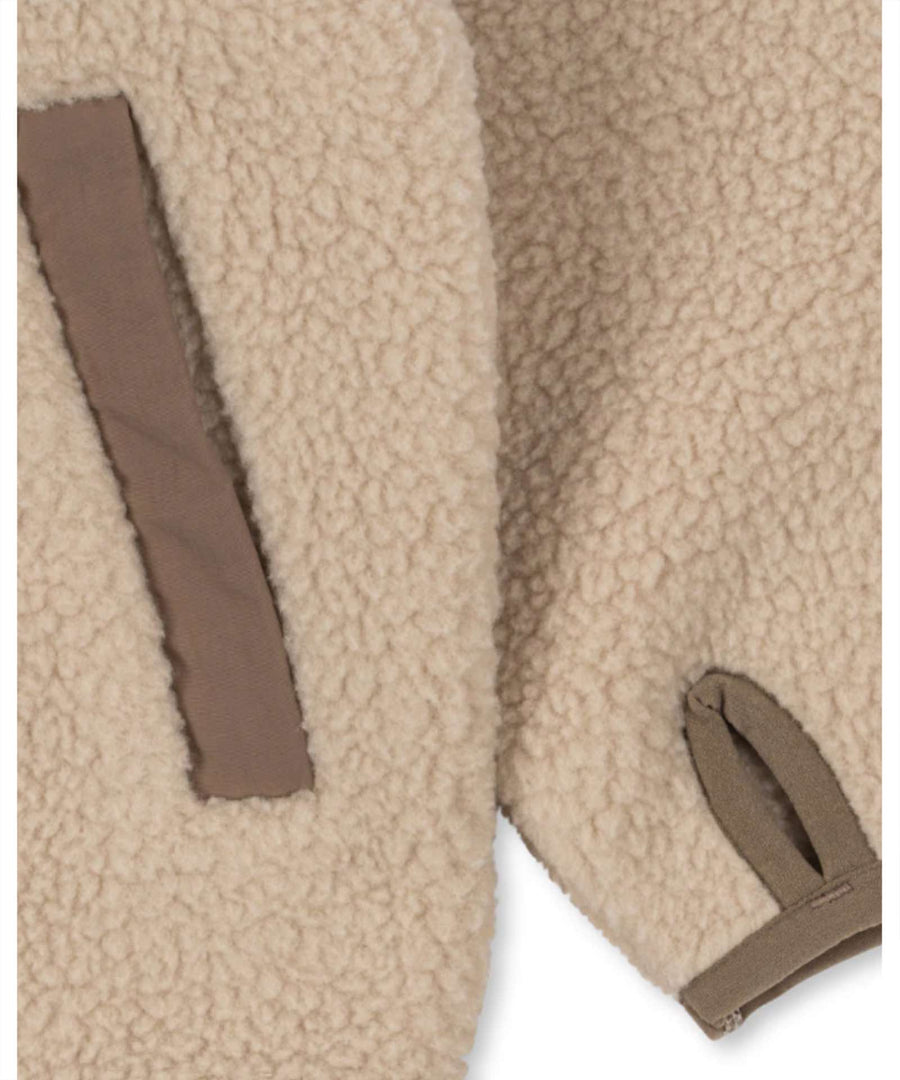 Konges Sløjd • Flynn Fleece Jacke oxford tan