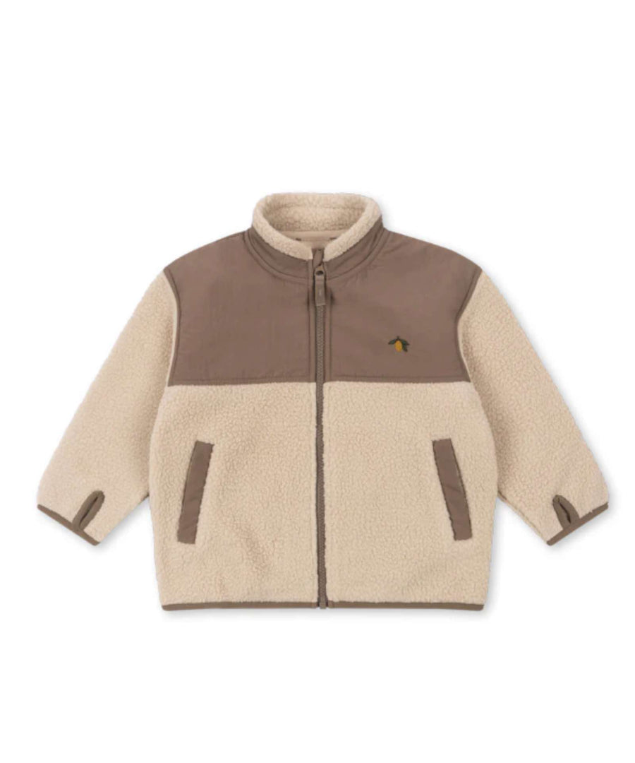 Konges Sløjd • Flynn Fleece Jacke oxford tan