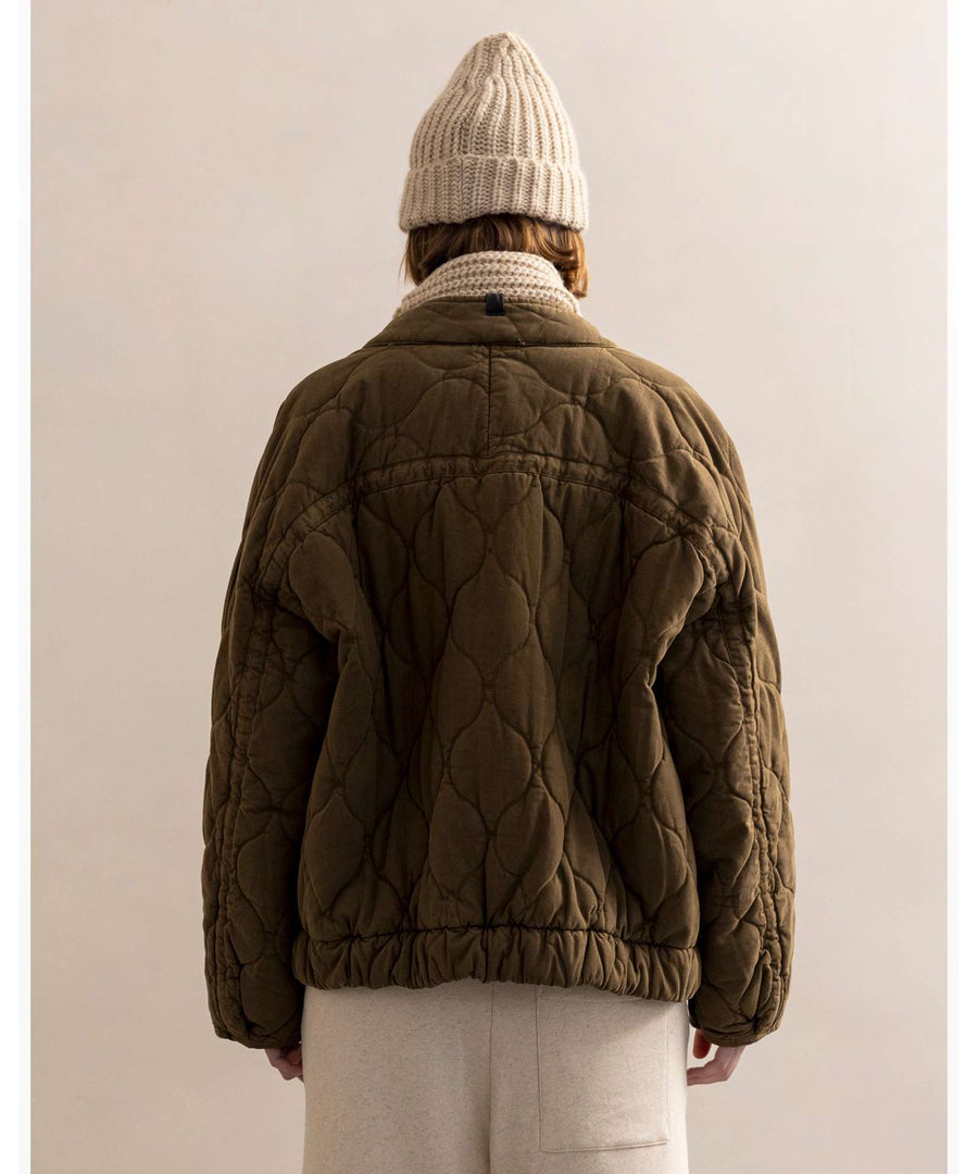 Phil & Phae • Woman Quilted Jacket dark moss