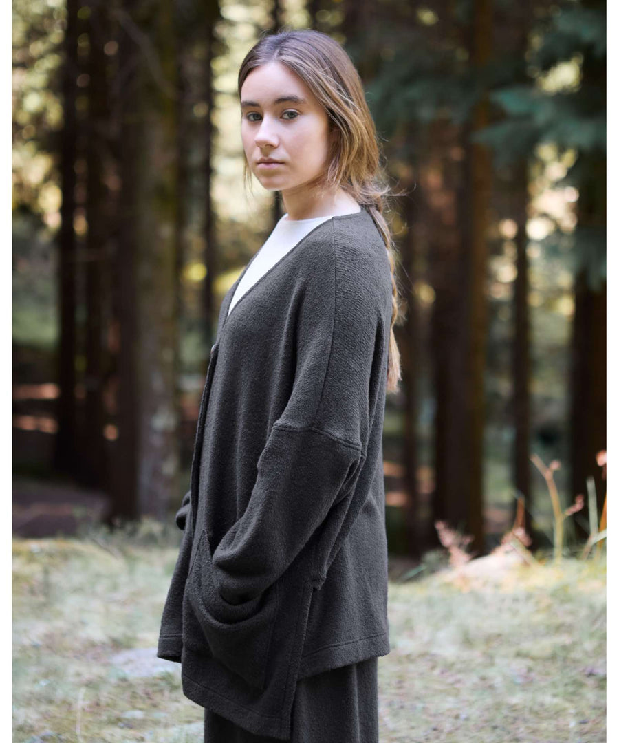Play Up • Woman Jersey Cardigan grafite