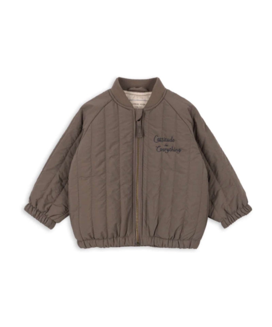 Konges Sløjd • Juno Bomber Jacke / Übergangsjacke walnut