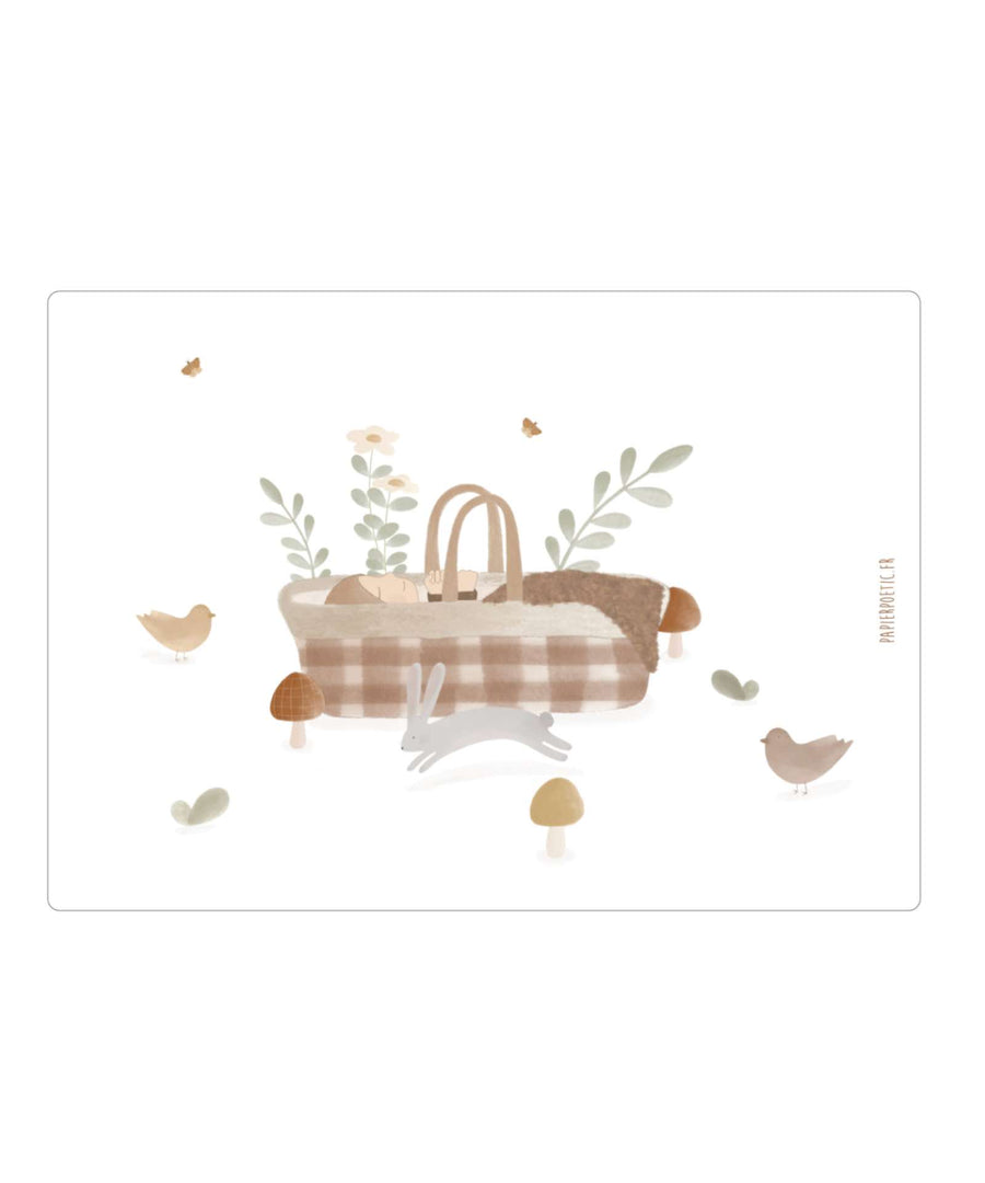 Papier Poetic • Karte "Wiege im Wald"