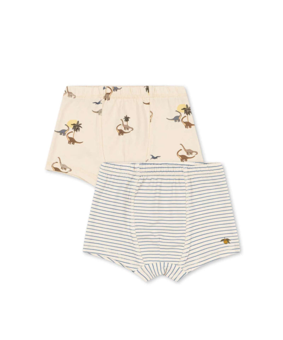 Konges Sløjd • 2er Set Boxer Shorts kubi/stripe blue