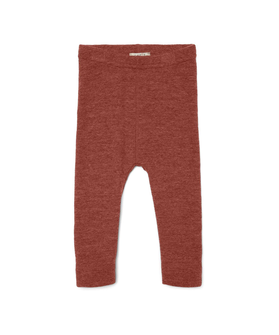 Petit by basics • Billie Leggings Merinowolle terracotta melange