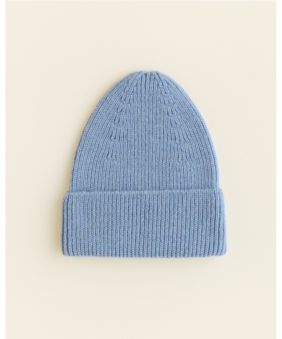 hvid • Beanie fonzie 6m - 2y light blue