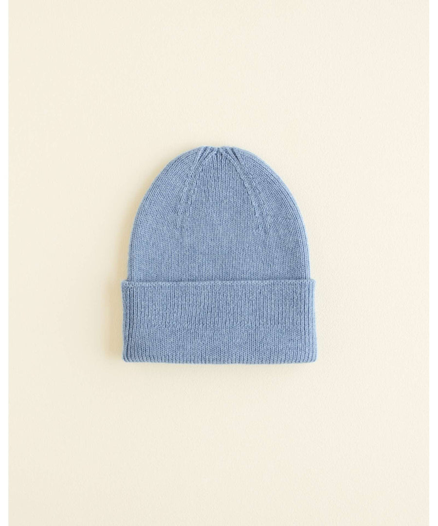 hvid • Beanie fonzie newborn light blue