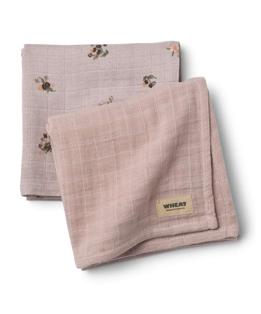 Wheat • Kaya Nuschiset Muslin 2-Pack soft lilac