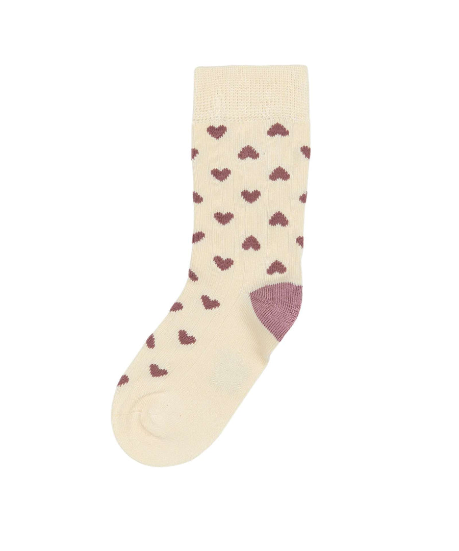 Minipop • Socken Bambus off white/pale pink