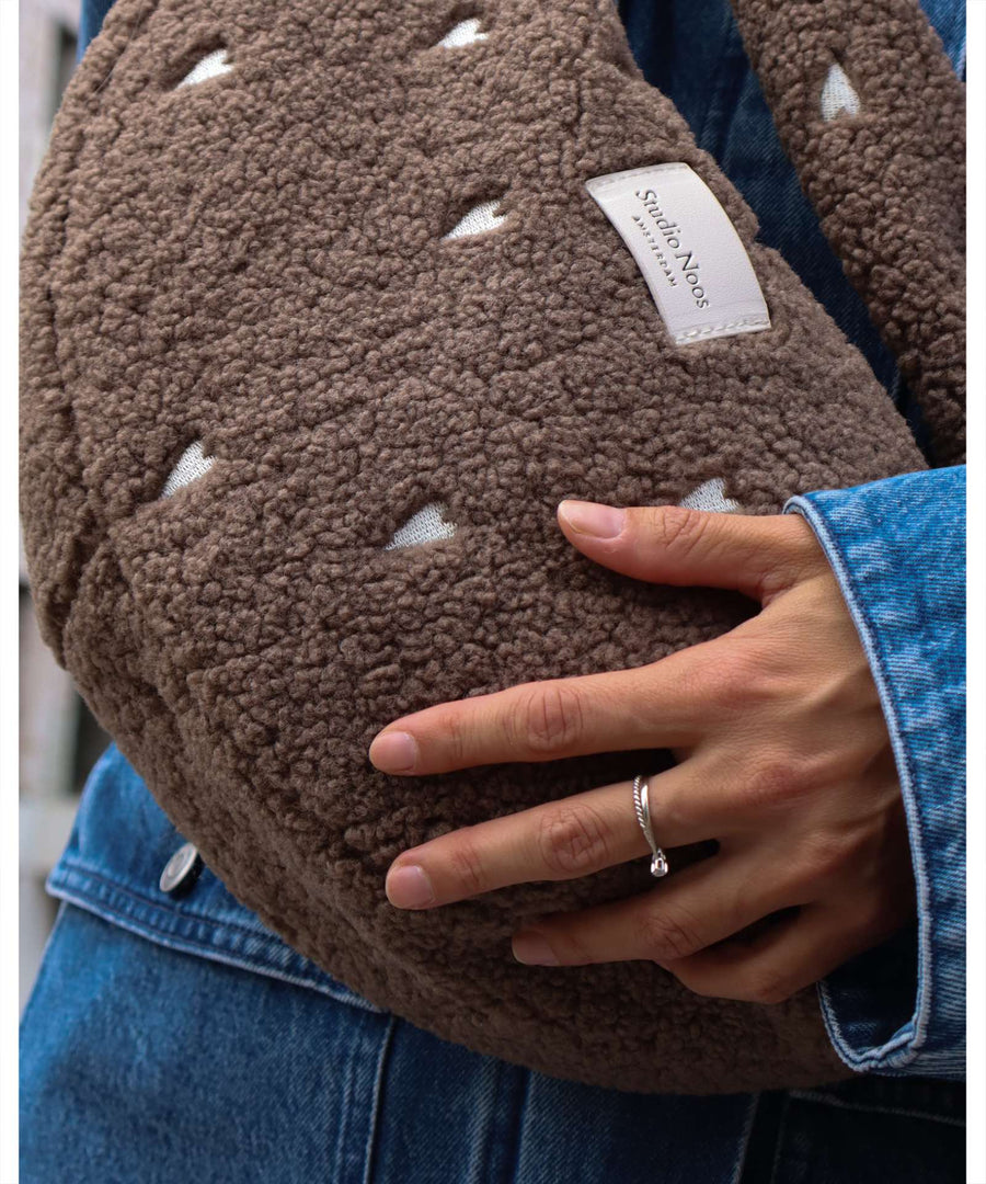 Studio Noos • Teddy Mini Cross Body Bag brown hearts