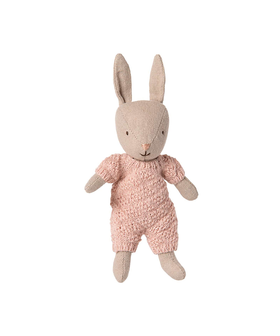 Maileg • Kaninchen Mikro Sand - Rose Strickanzug