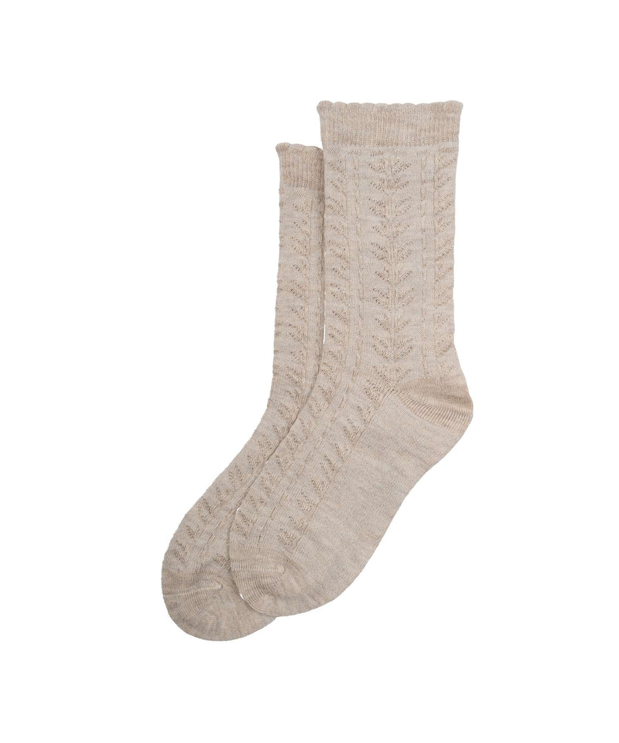 Minipop • Socken Bambus Muster off white melange