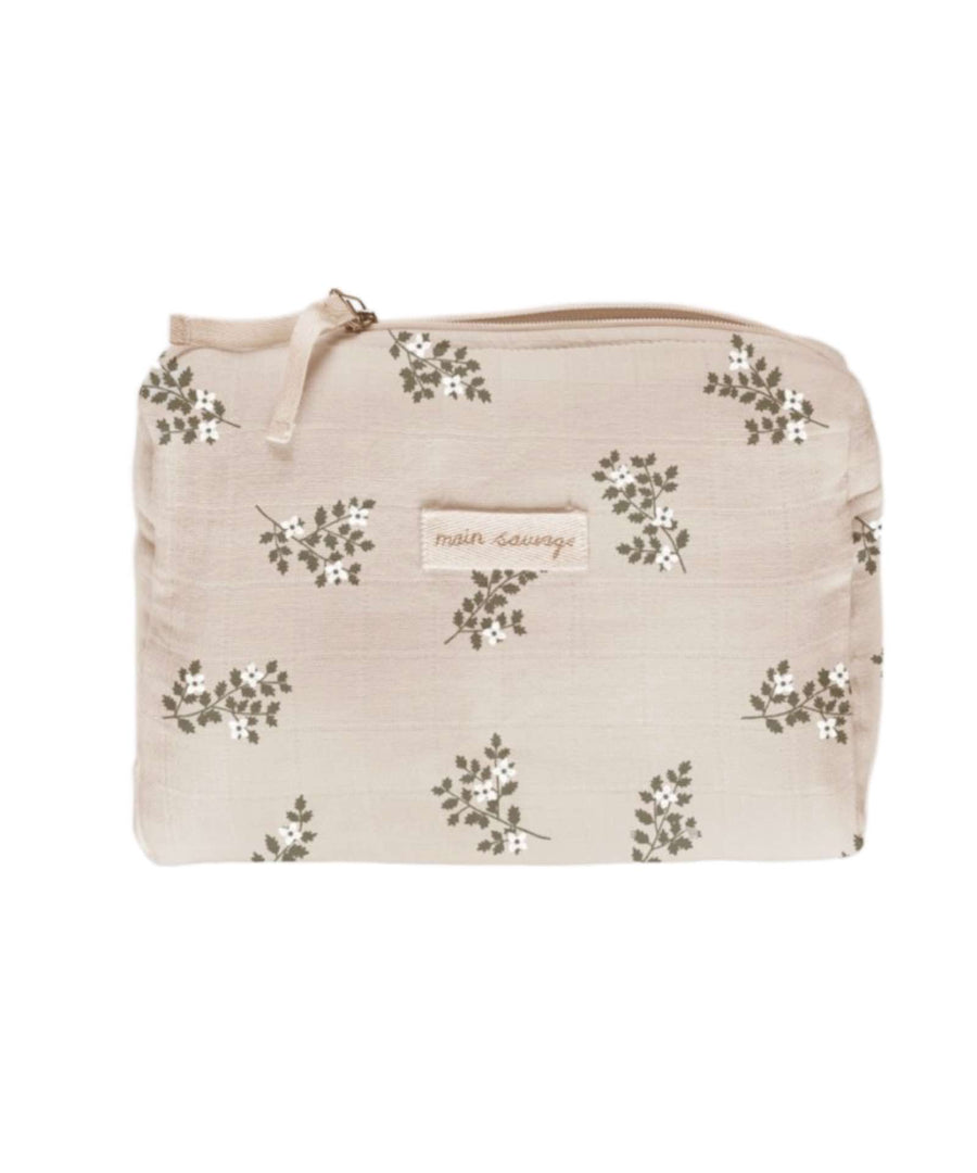 Main Sauvage • Necessaire toiletry bag holly flowers