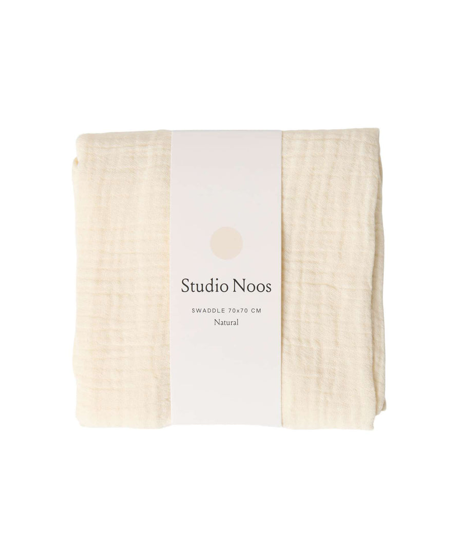 Studio Noos • Nuschi / Musselin Tuch 70x70cm Neutral Swaddle