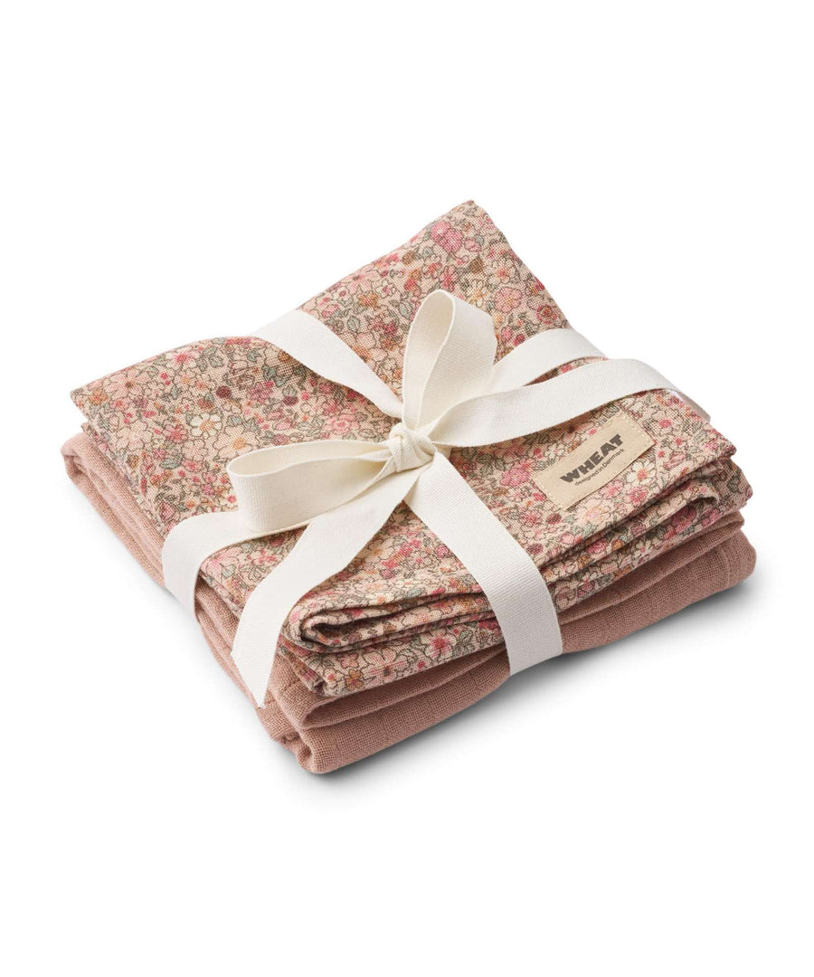 Wheat • Kaya Nuschiset Muslin 2-Pack rose dust